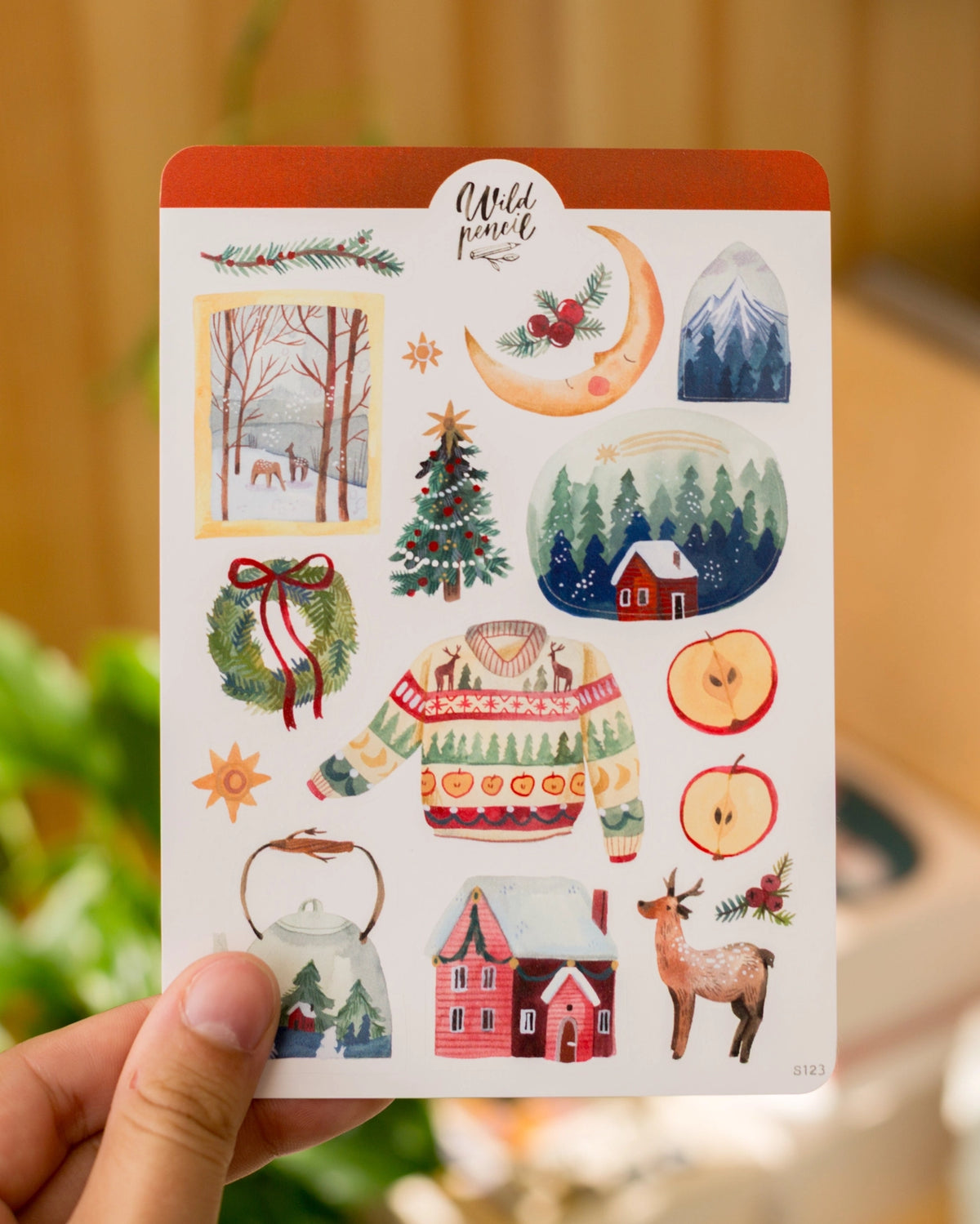 Cozy Christmas Sticker Sheet | Wild Pencil Studio