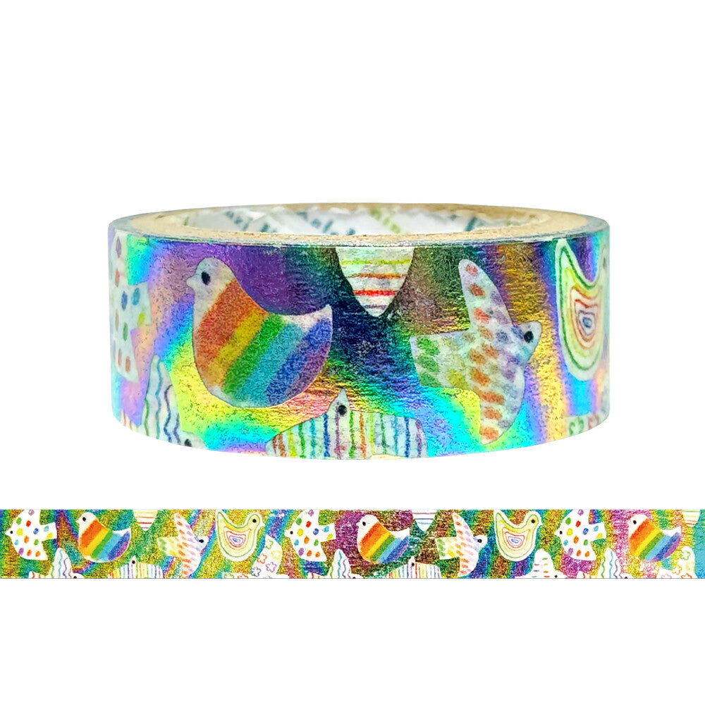 Rainbow Bird Washi Tape by Seal-do | Papertail Fox