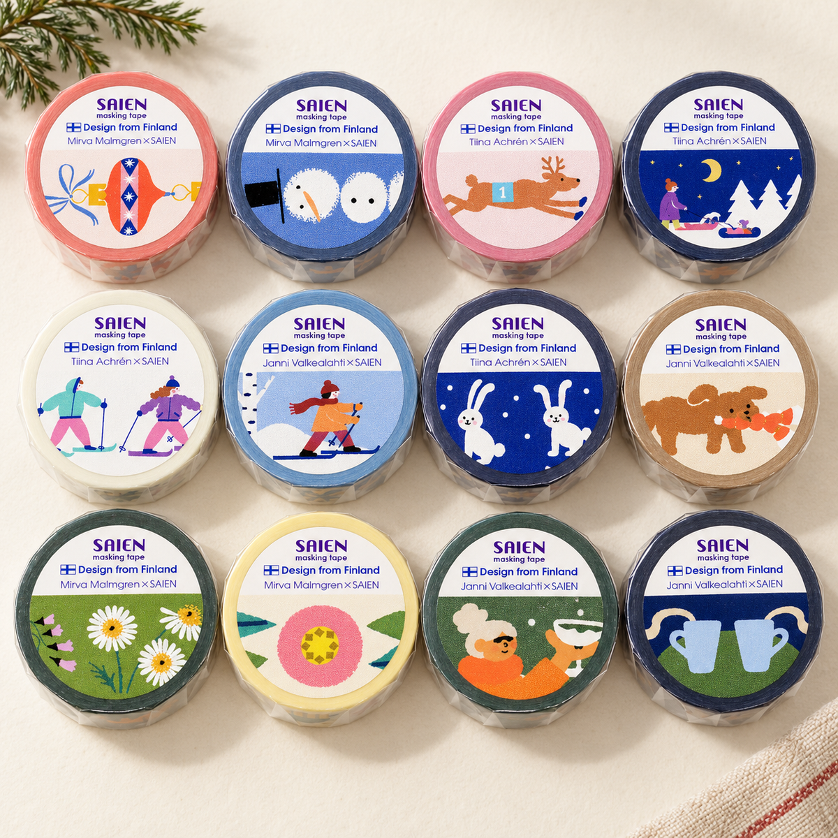 Design from Finland Washi Tape Collection | Kamiiso SAIEN