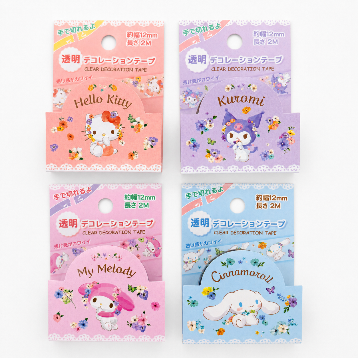 Sanrio Clear Decoration Tape Assortment