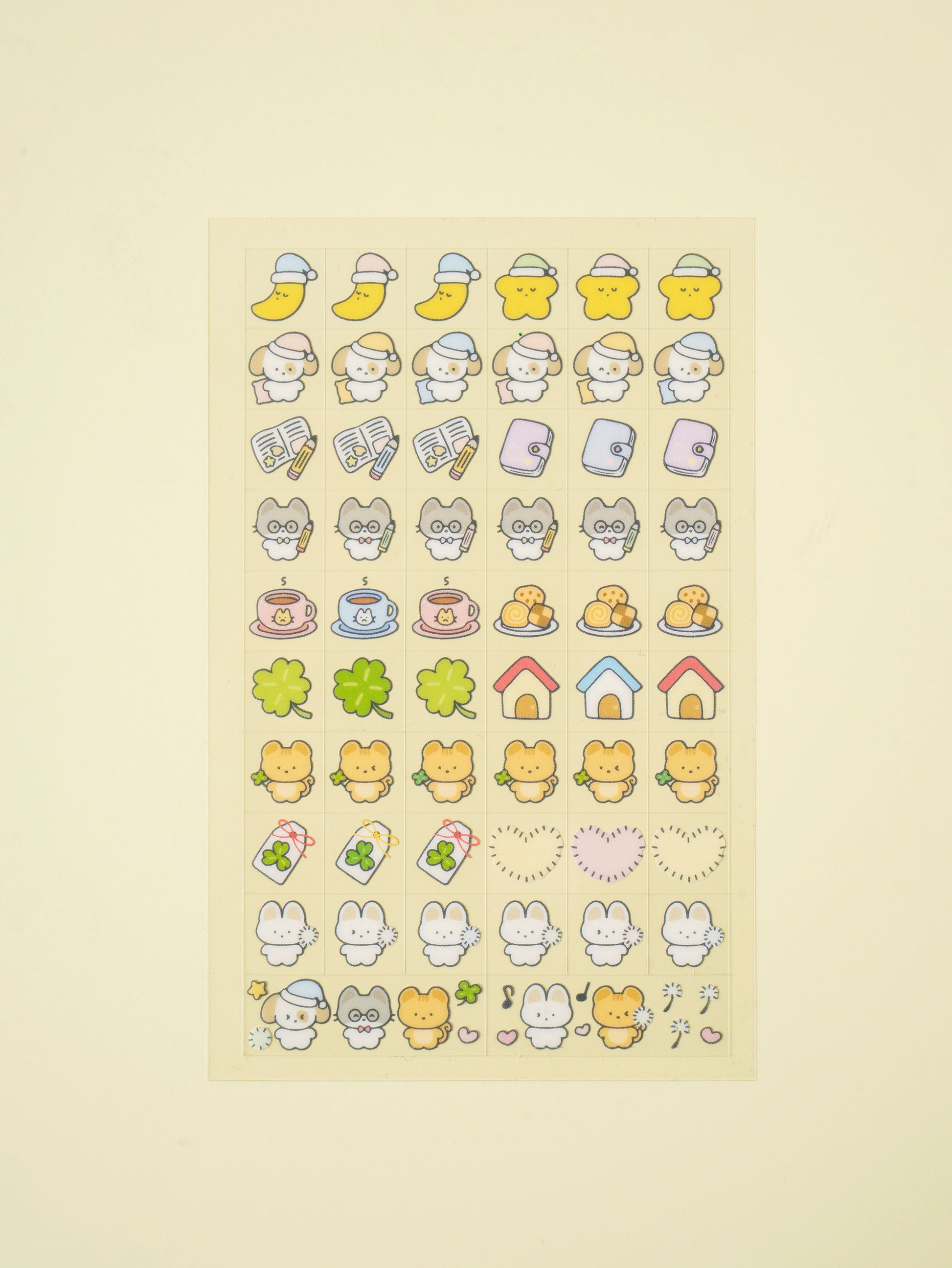 Mini Nemo Daily Life Square 4 Sheet Sticker Set by Daiso | Papertail Fox