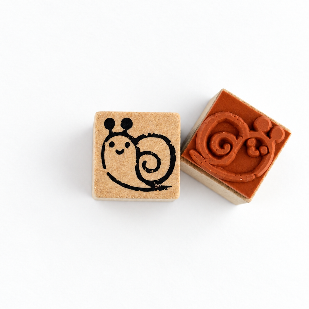 Snail Crayon Mini Stamp | Avec Amour