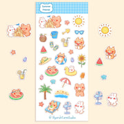 Summer Friends Sticker Sheet | Lily and Stars Studio
