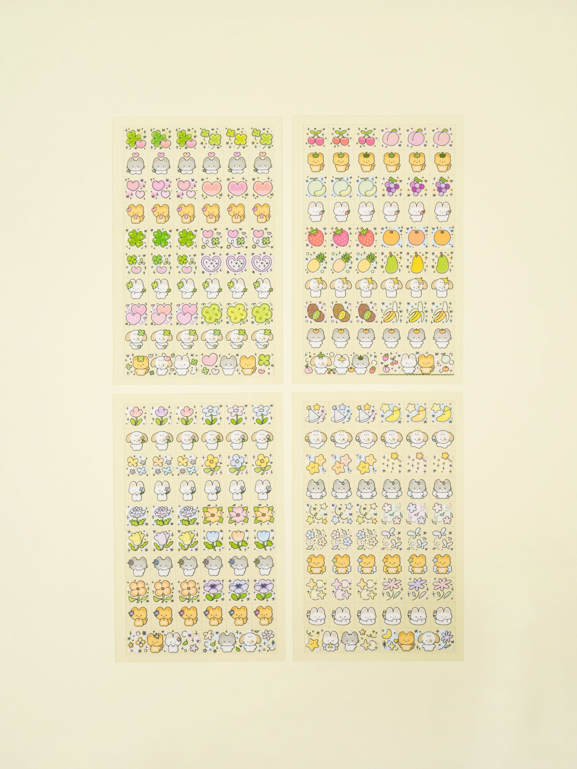 Mini Nemo Day Square 4 Sheet Sticker Set by Daiso | Papertail Fox