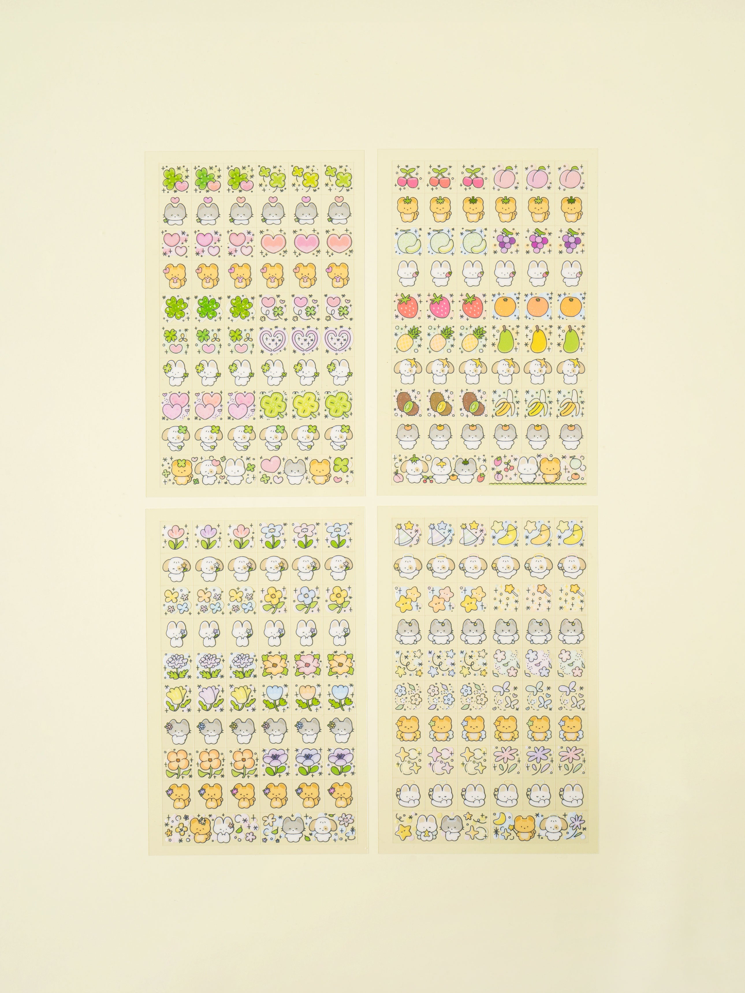 Mini Nemo Day Square 4 Sheet Sticker Set by Daiso | Papertail Fox