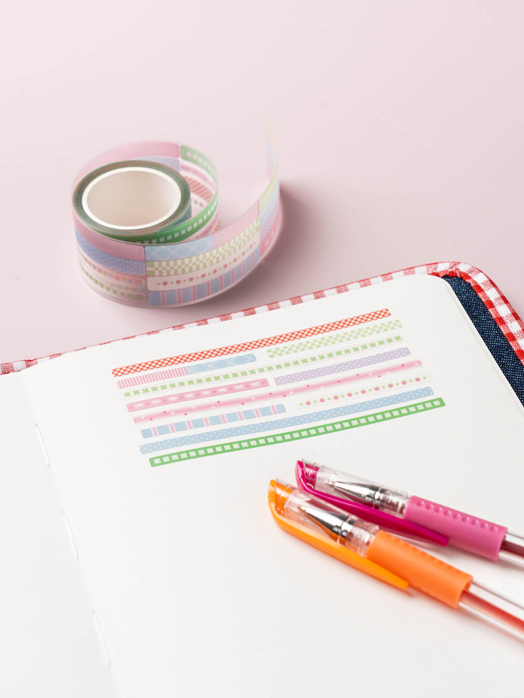 Pastel Line Die-Cut Clear Tape by Daiso | Papertail Fox