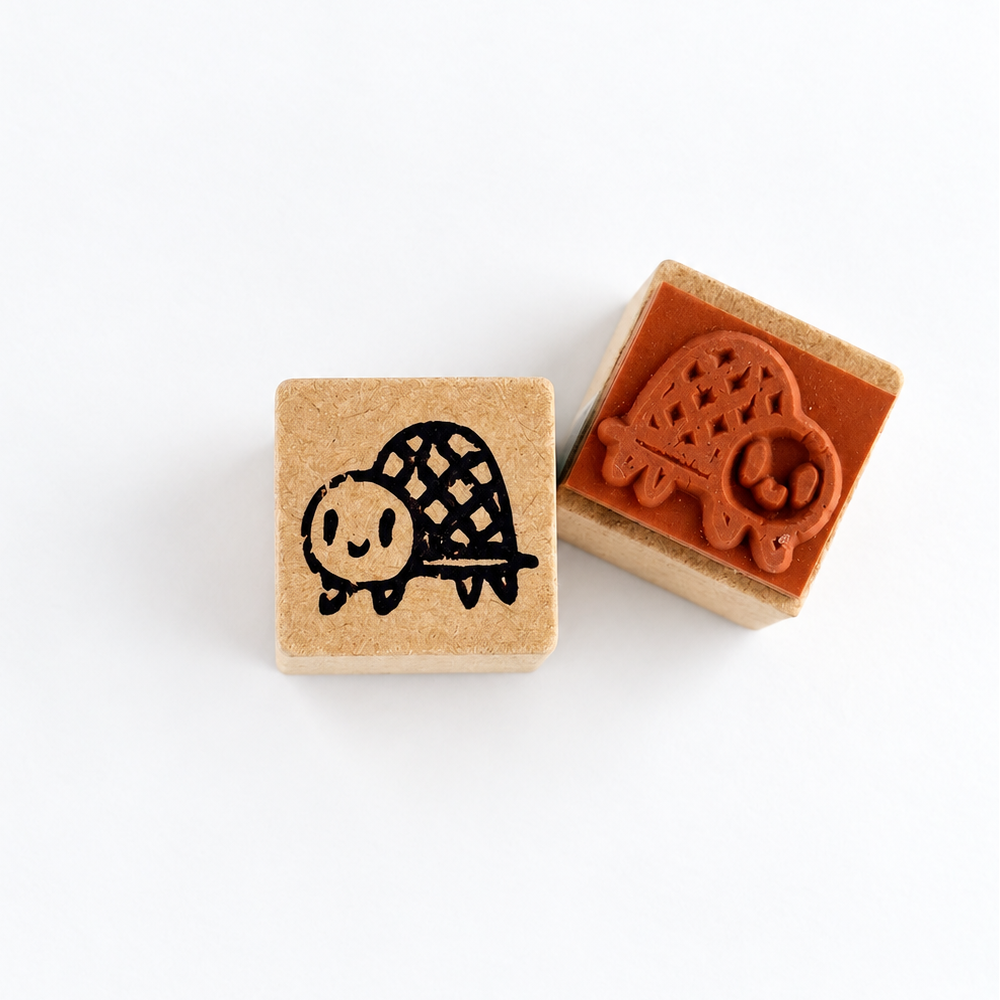 Turtle Crayon Mini Stamp | Avec Amour