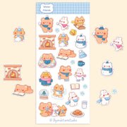 Winter Friends Sticker Sheet | Lily and Stars Studio