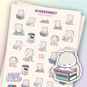 Hamster Hobbies Sticker Sheet | CutieSquad | Papertail Fox