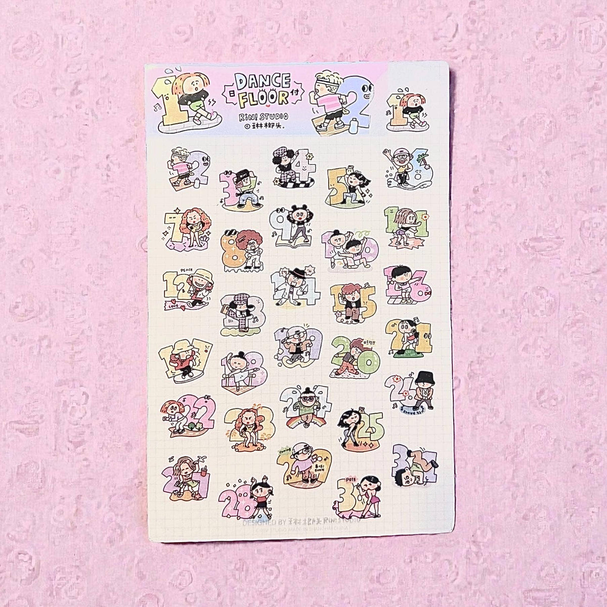 Dance Floor Sticker Sheet by RiN! Studio | Papertail Fox