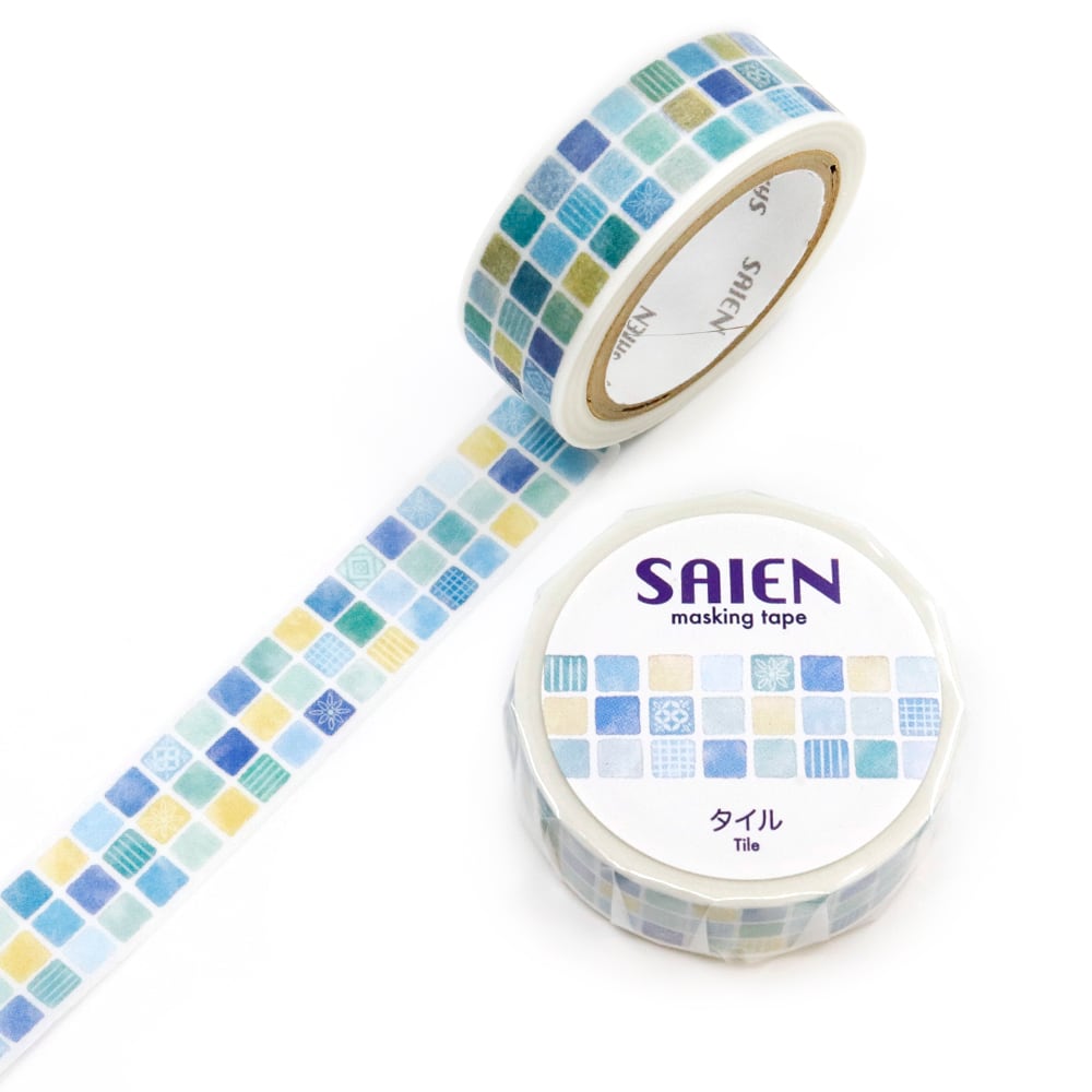 Tile Washi Tape by Kamiiso SAIEN | Papertail Fox