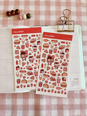 Burger Cafe Sticker Sheet No.054 - Papertail Fox