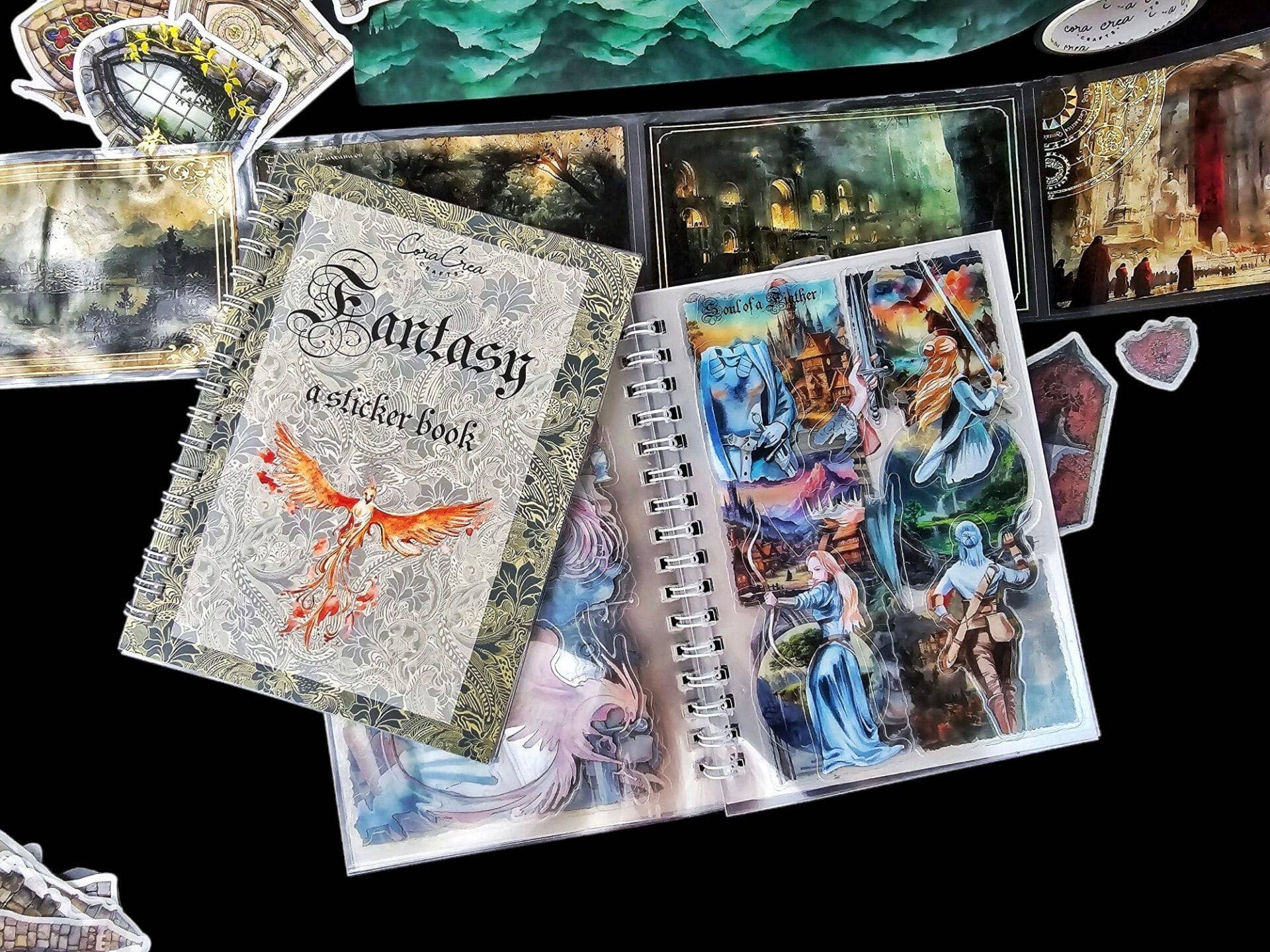 Fantasy Sticker Book | CoraCreaCrafts