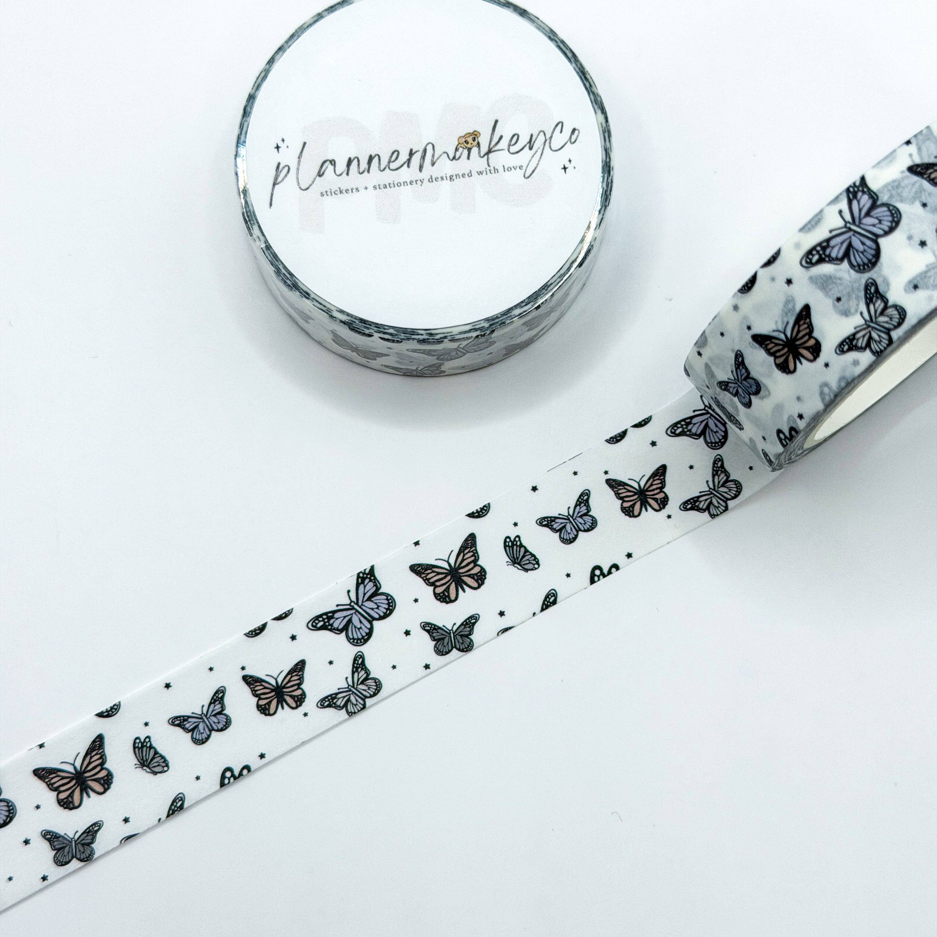 Flutter & Shine Butterfly Washi Tape | Planner Monkey Co