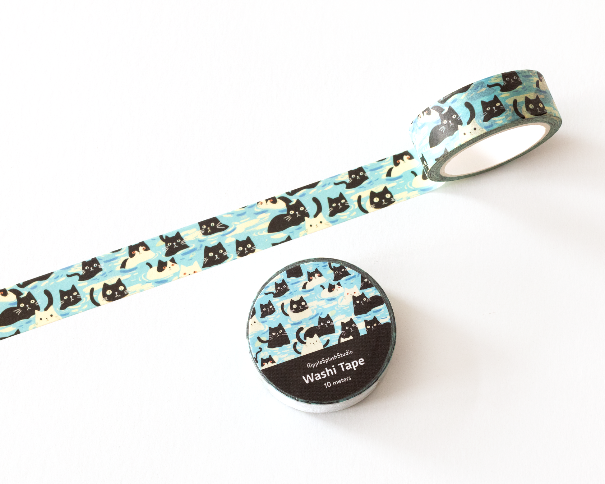 Playful Cats Washi Tape by RippleSplash Studio | Papertail Fox