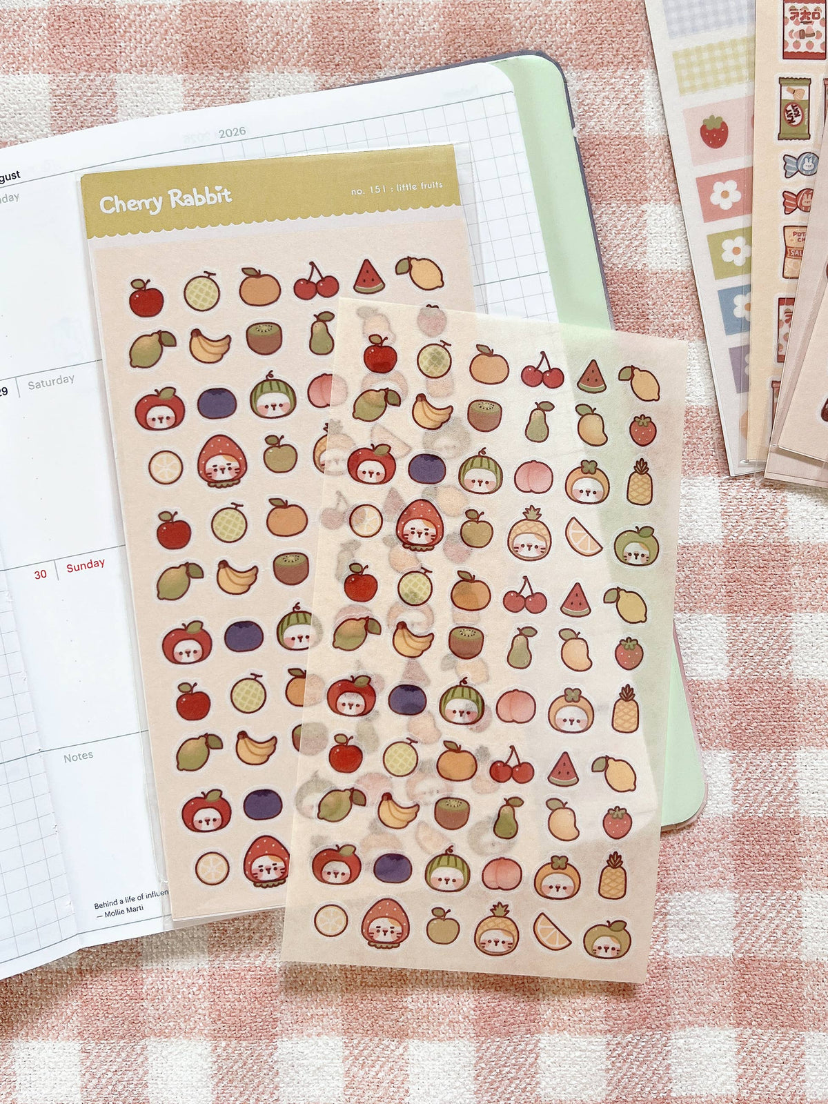 Little Fruits Sticker Sheet no.151 by Cherry Rabbit | Papertail Fox