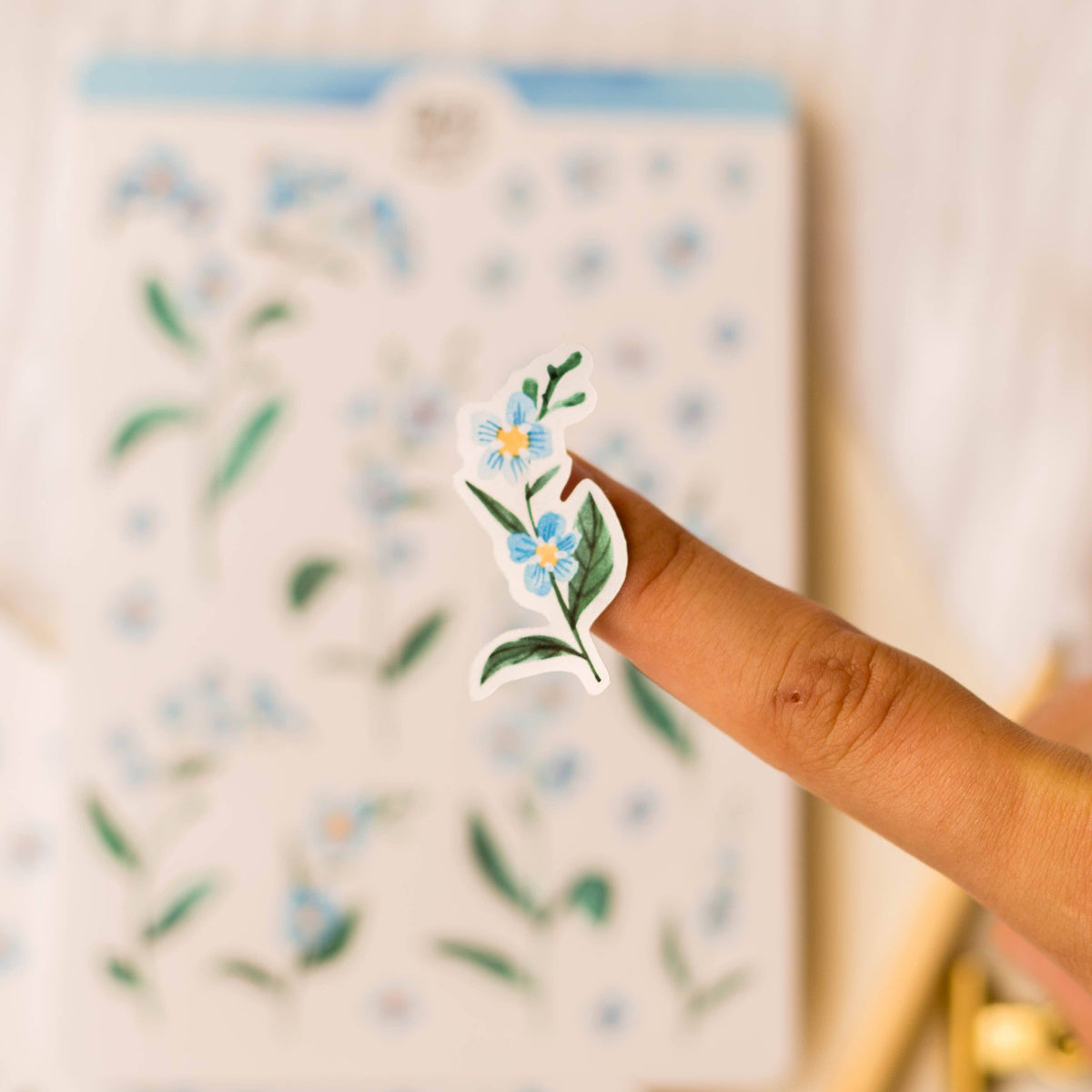 Forget-Me-Not Flowers Sticker Sheet | Wild Pencil Studio