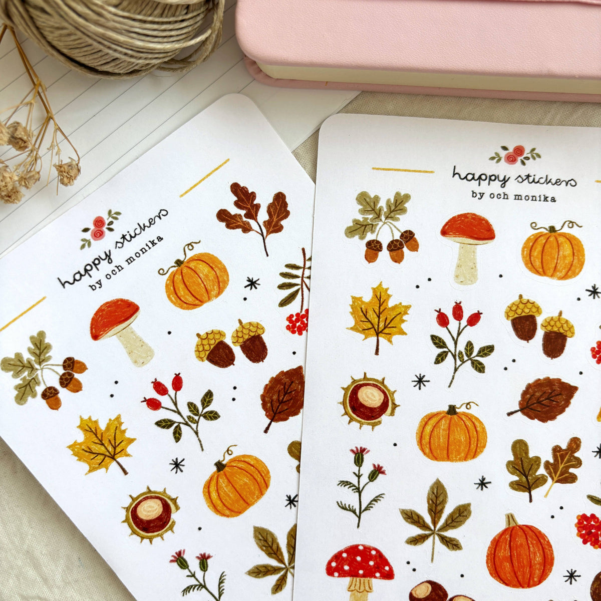 Autumn Treasures Sticker Sheet | Och Monika