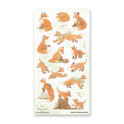 Lovely Little Foxes Sticker Sheet by Stickii | Papertail Fox