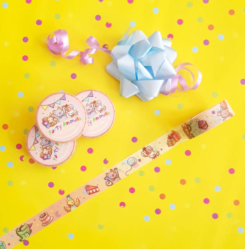 Cute Party animals Washi Tape