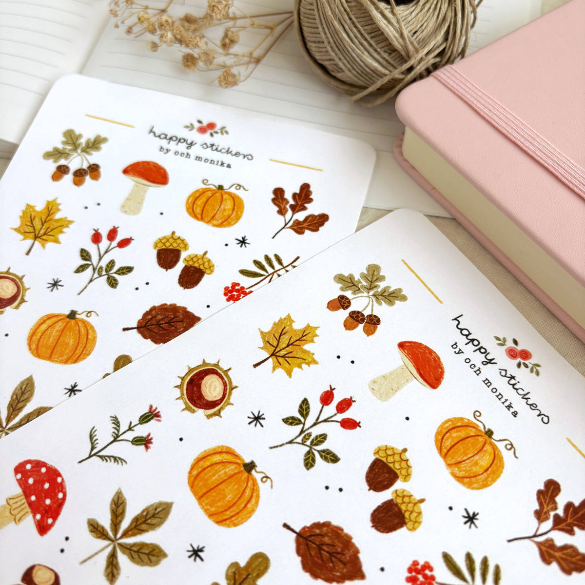 Autumn Treasures Sticker Sheet | Och Monika