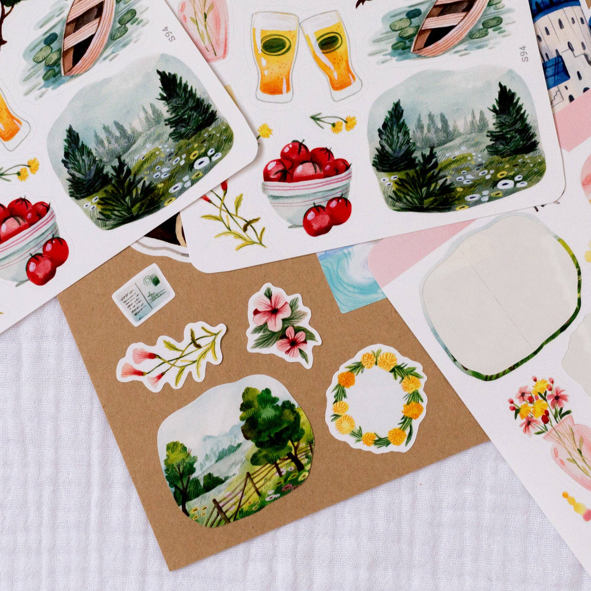 Summer in Nature Sticker Sheet | Wild Pencil Studio