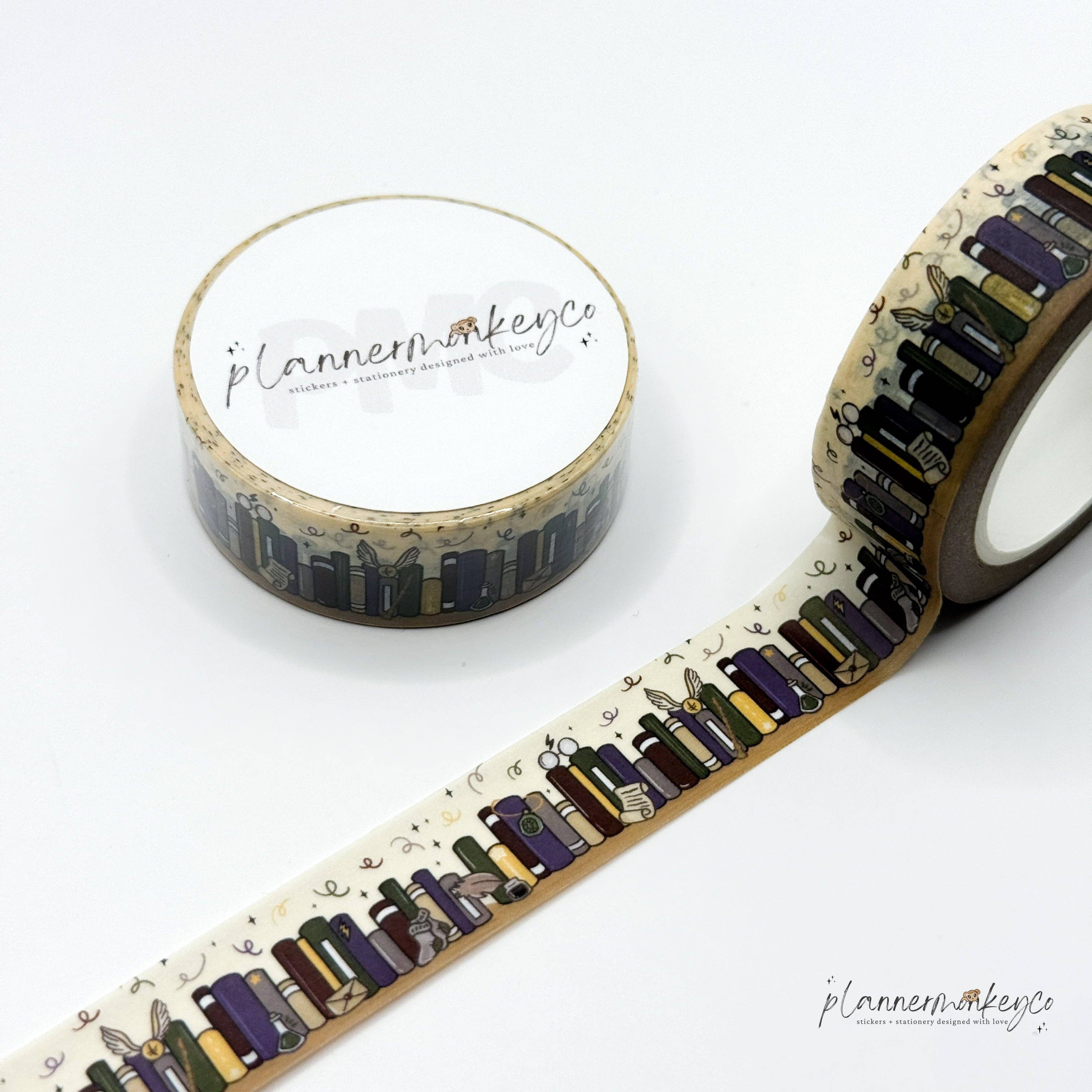 Bookshelf 16.0 Ministry of Plans Washi Tape | Planner Monkey Co