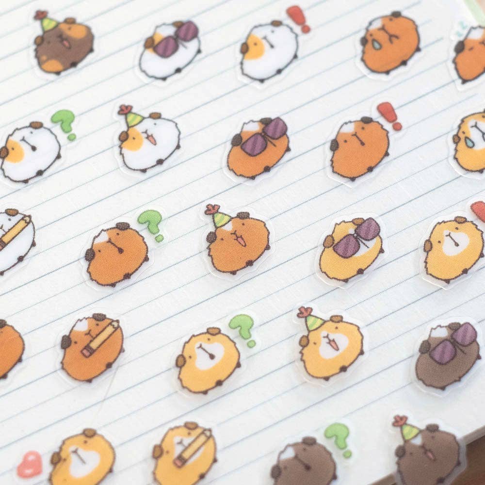 Guinea Pig Planner Sticker Sheet | Birdie Tam