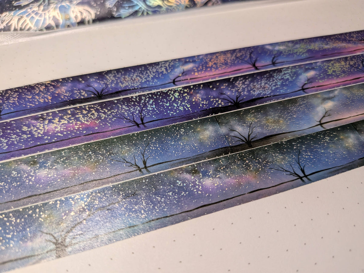 Holographic Foil Galaxy Washi Tape, Milky Way, Cosmic | Adrian Sloth Art