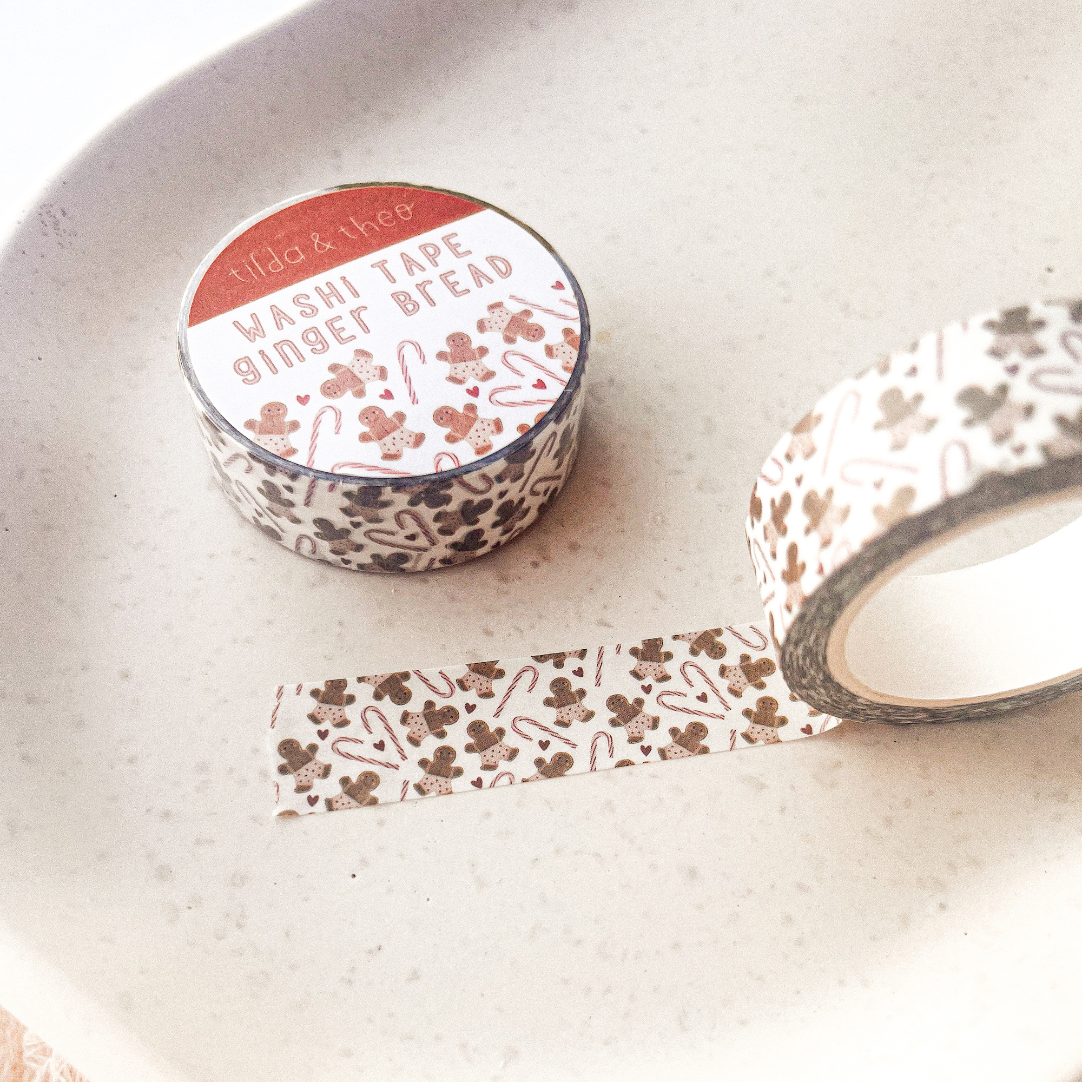 Gingerbread Washi Tape | Tilda & Theo
