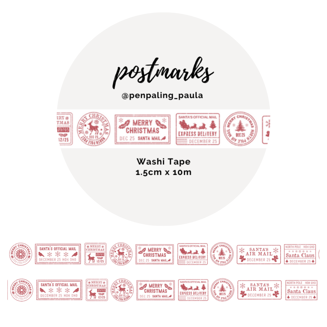 Postmarks Washi Tape | Penpaling Paula