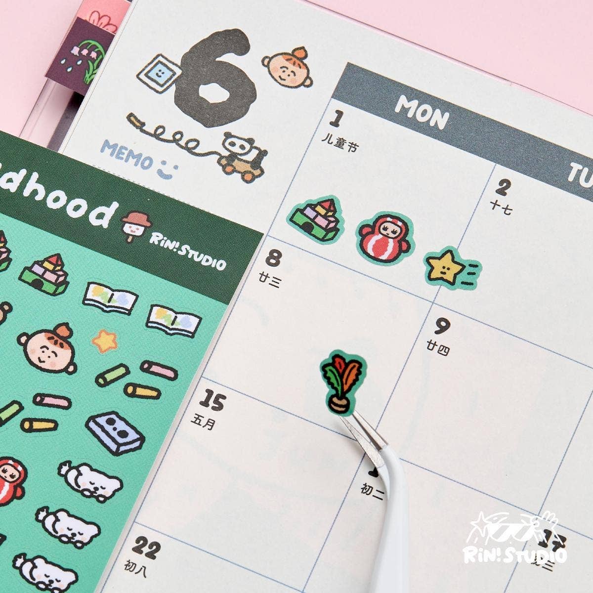 Social Media Mini Sticker Sheet | RiN! Studio