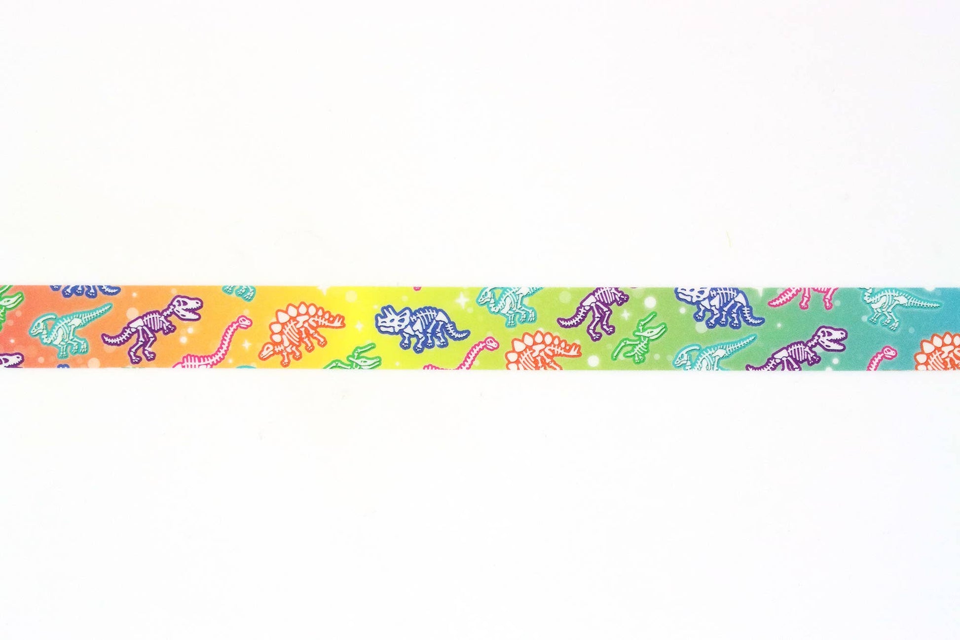 Rainbow Dino Washi Tape by LuxCups Creative | Papertail Fox