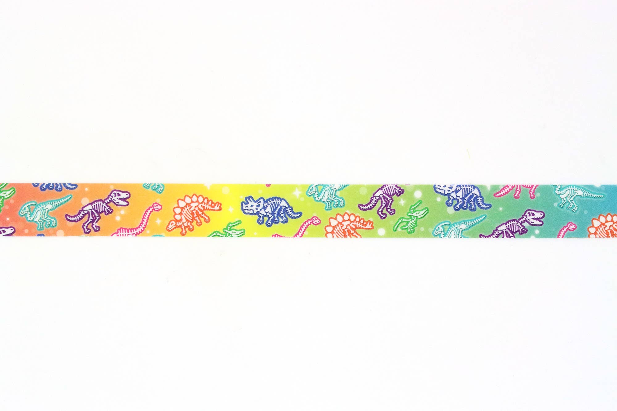 Rainbow Dino Washi Tape by LuxCups Creative | Papertail Fox