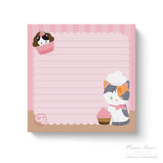 Calico Cat Baker Sticky Notes