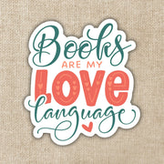 Books Are My Love Language Sticker | Kingdom of Threads (USA) - Papertail Fox