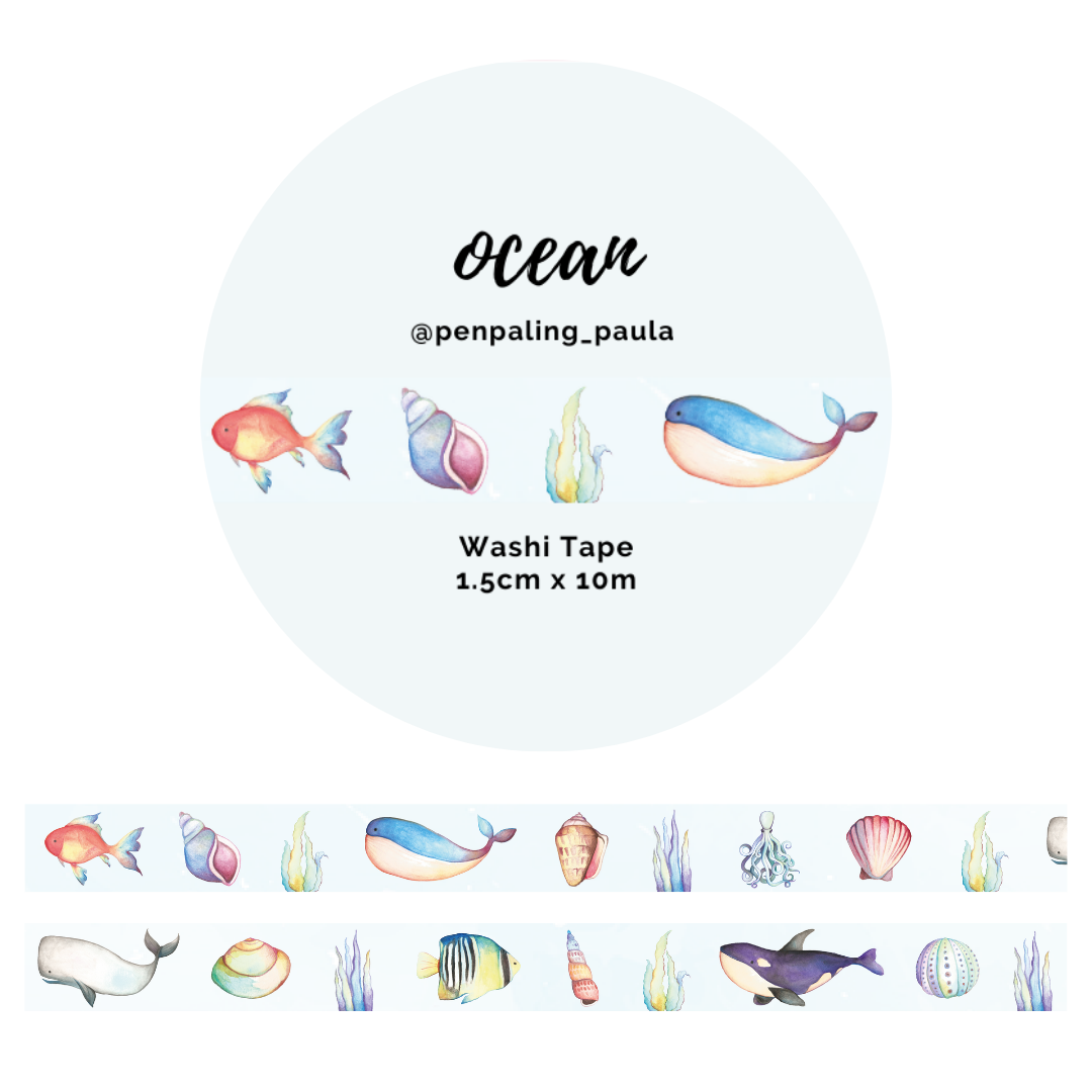Ocean Washi Tape by Penpaling Paula | Papertail Fox