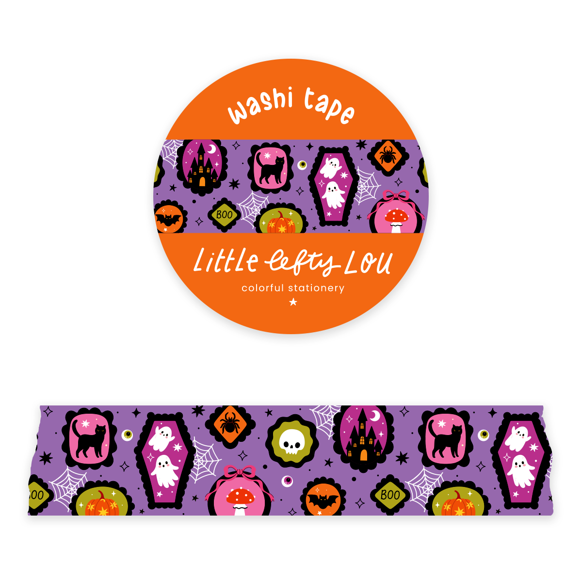Wide Spooky Frames Washi Tape by Little Lefty Lou | Papertail Fox