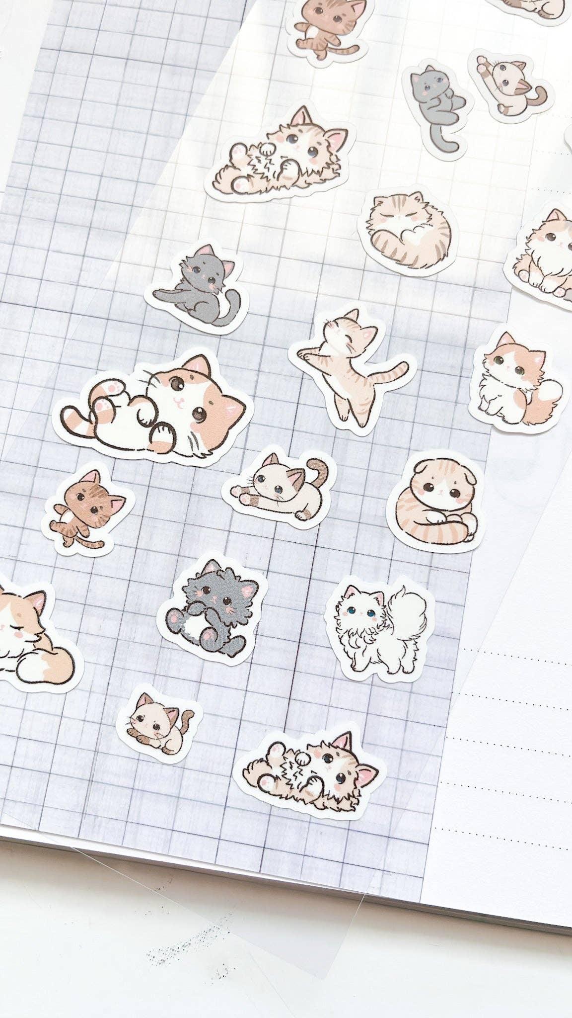 Perfectly Pawsome Sticker Sheet | Kubo and Lucy - Papertail Fox