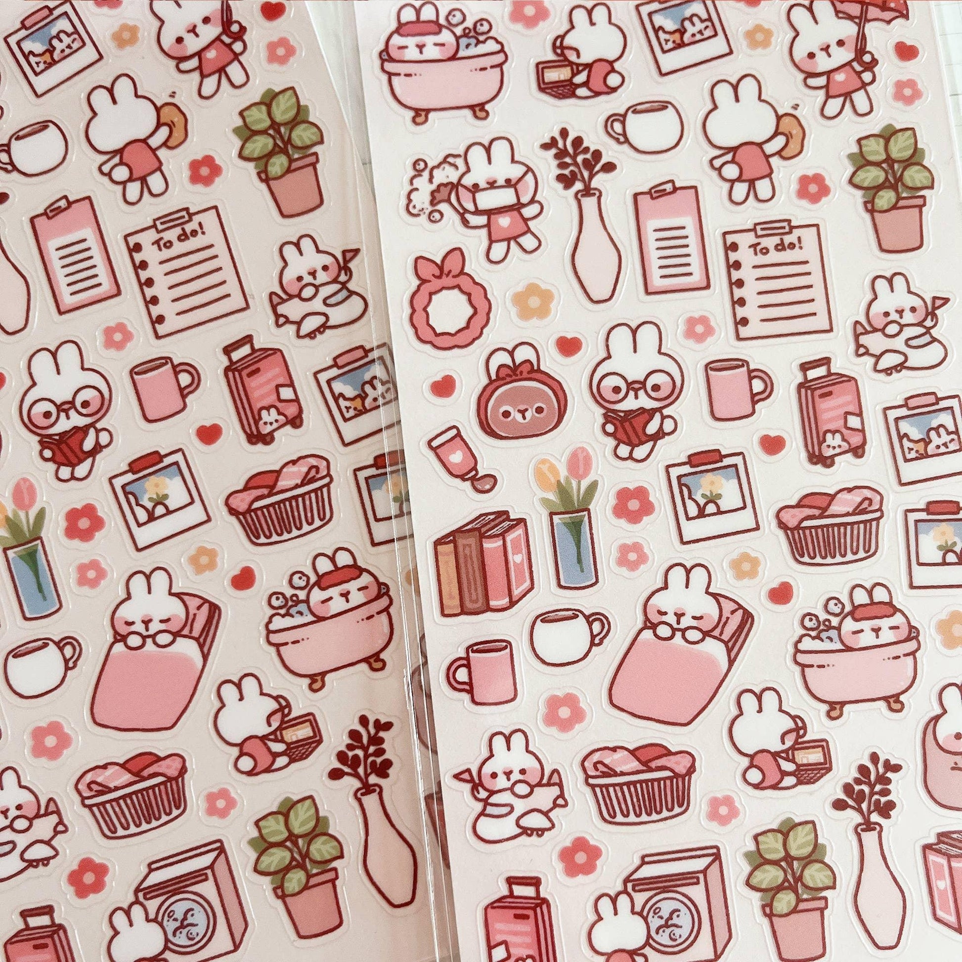 Daily Life of Rabbit Sticker Sheet no.105 - Papertail Fox