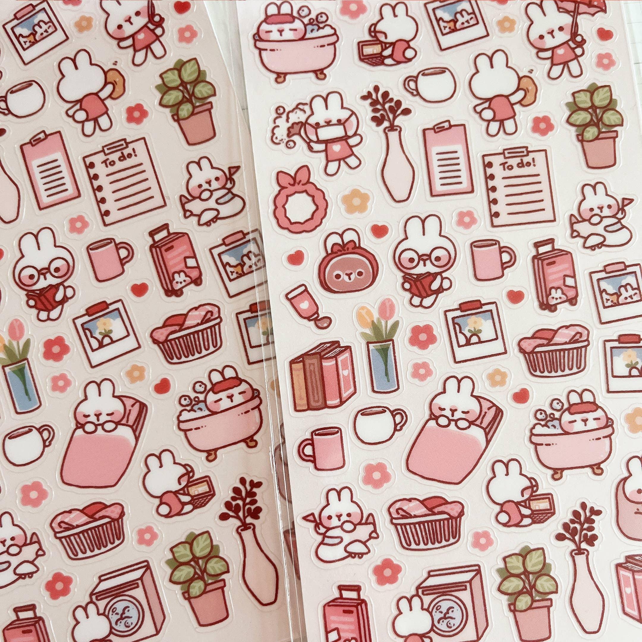 Daily Life of Rabbit Sticker Sheet no.105 - Papertail Fox