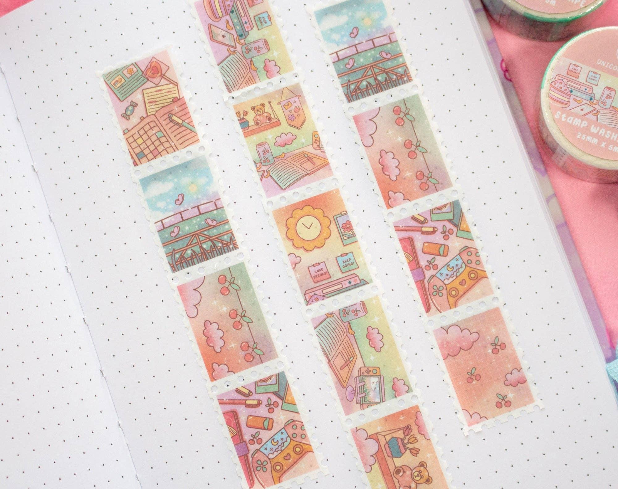Study Break Stamp Washi Tape | Unicorn Eclipse - Papertail Fox