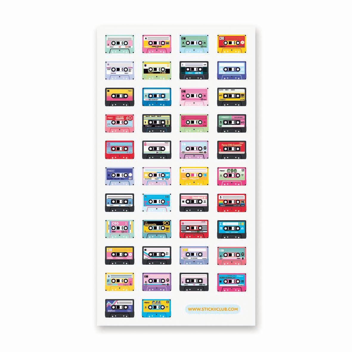 Mixtape Minis Sticker Sheet by Stickii | Papertail Fox