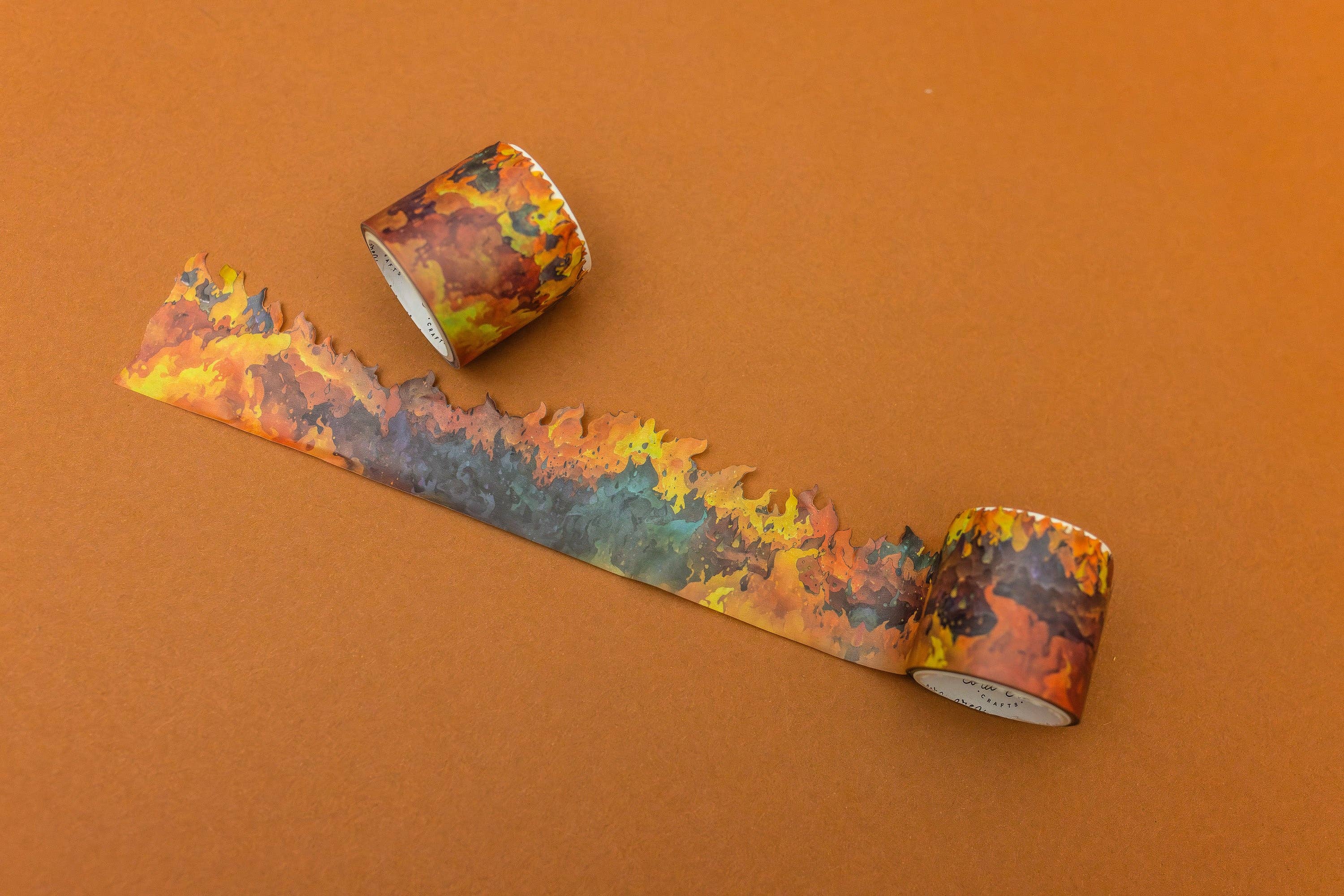 Flames Cutout Washi Tape | CoraCreaCrafts