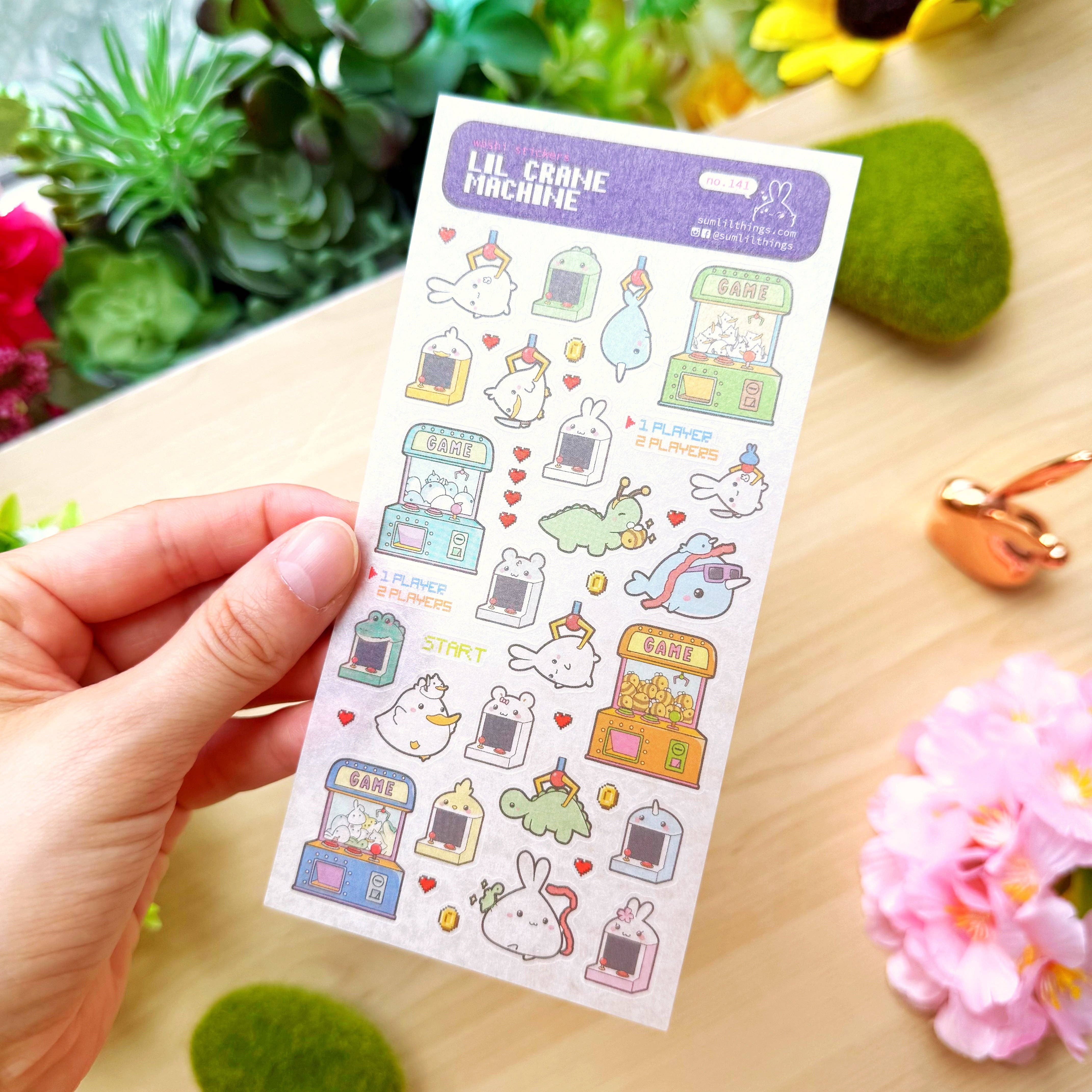 Washi Sticker - Lil' Crane Machine