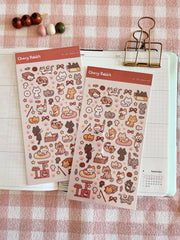 Playful Cats Sticker Sheet no.128