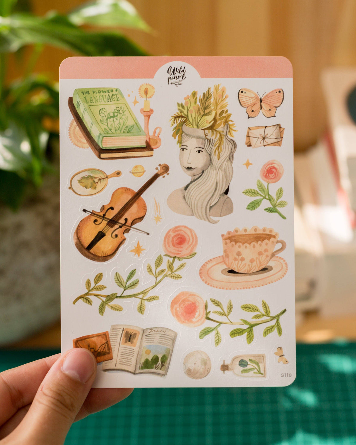 Light Academia Sticker Sheet | Wild Pencil Studio