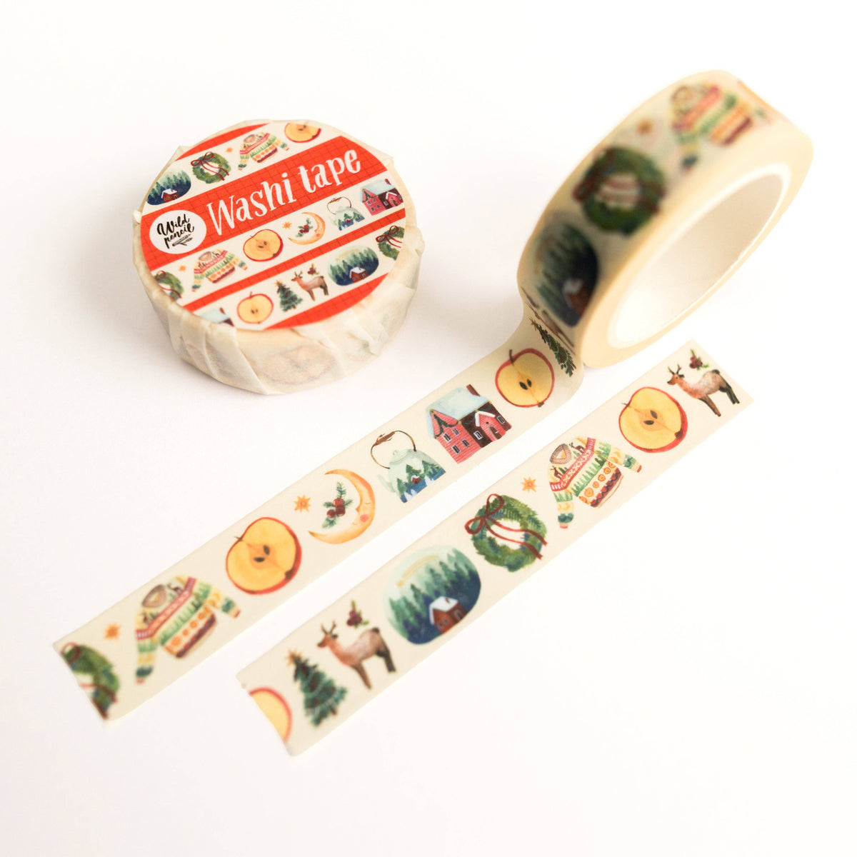 Home For Christmas Washi Tape by Wild Pencil Studio | Papertail Fox