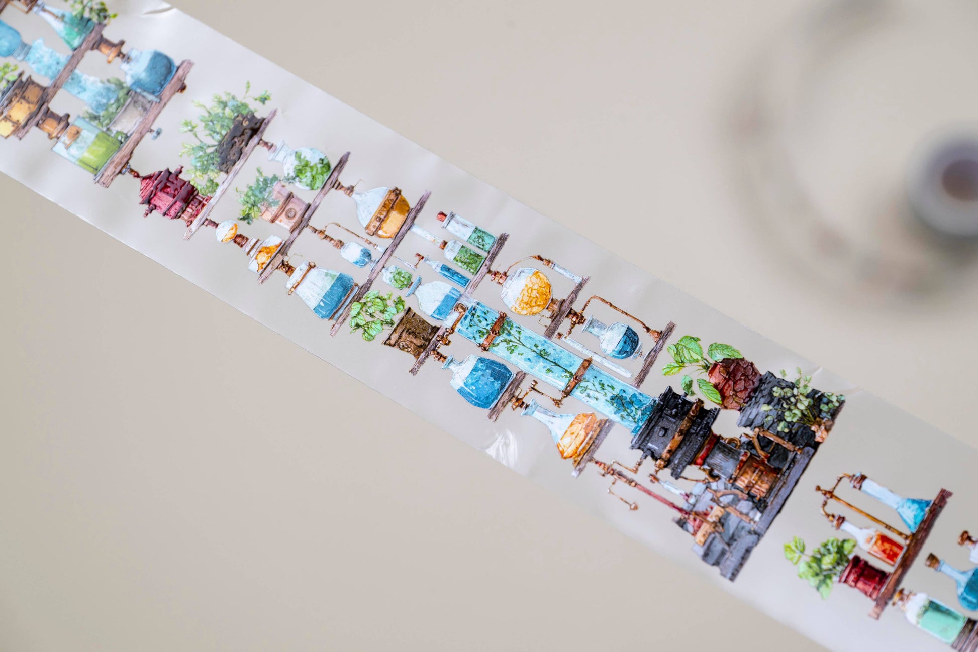 The Alchemist's Shelf Transparent Tape by CoraCreaCrafts | Papertail Fox