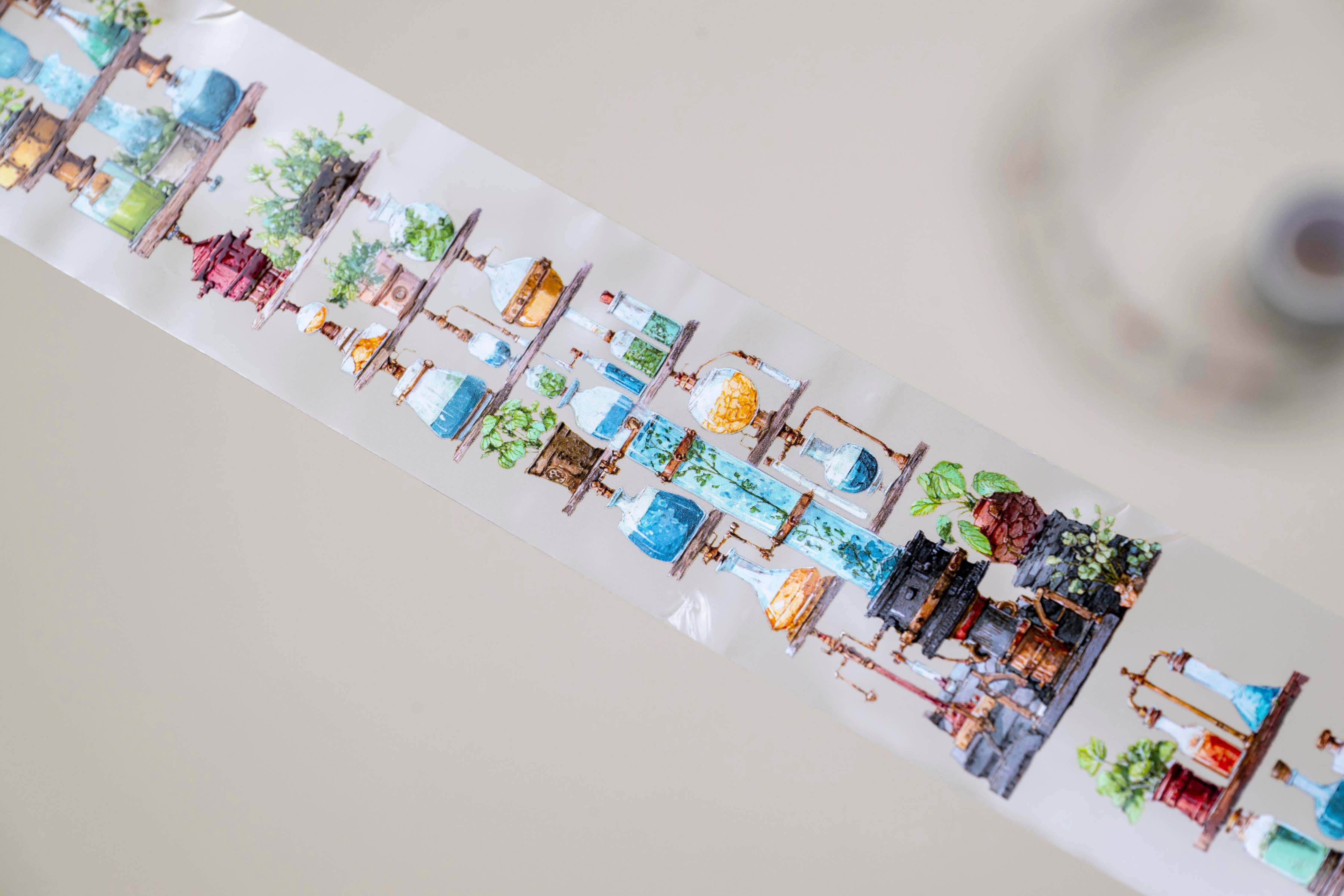 The Alchemist's Shelf Transparent Tape by CoraCreaCrafts | Papertail Fox